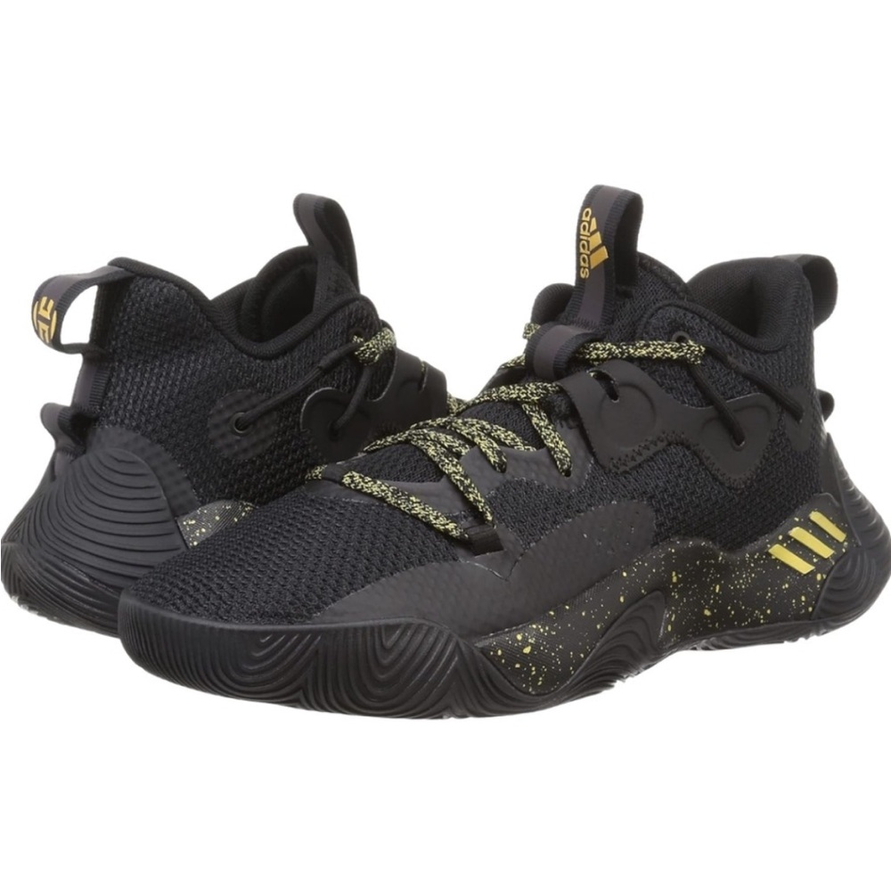 Adidas Harden Step Back 3 Gold Metallic Sneakers